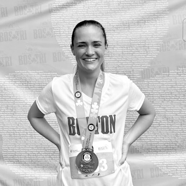 Grace Coll after completing the Boston Triathlon